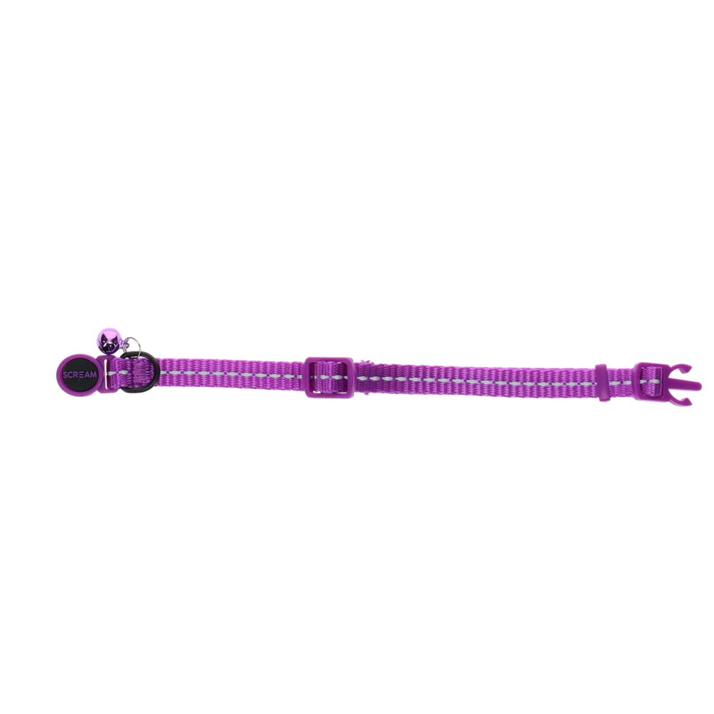 Scream Reflective Break-Away Nylon Cat Collar 19-31cm