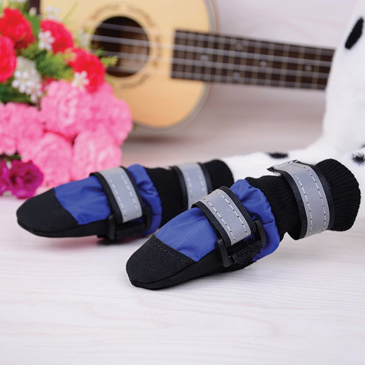 Zeez Blue Waterproof Non-Slip Pet Boots 4pk*