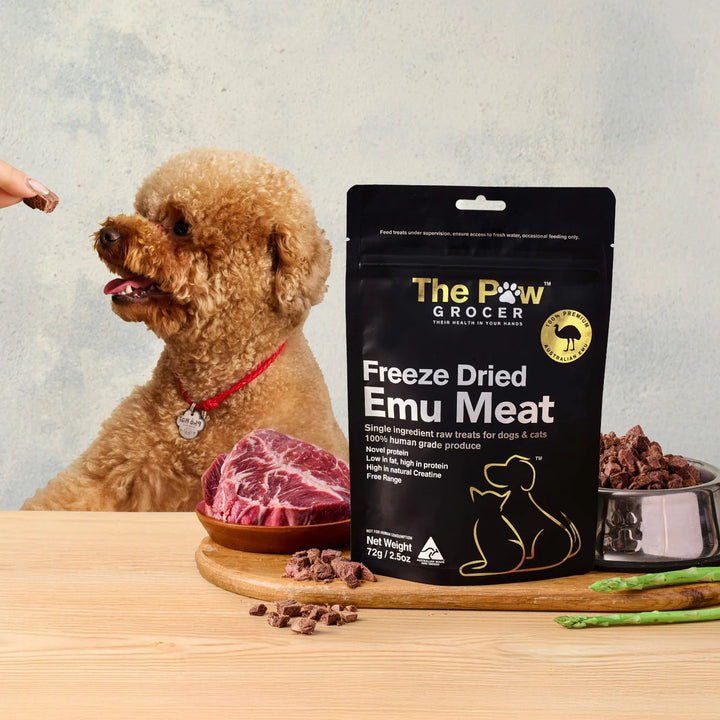 The Paw Grocer Freeze Dried Emu Treats for Dogs & Cats