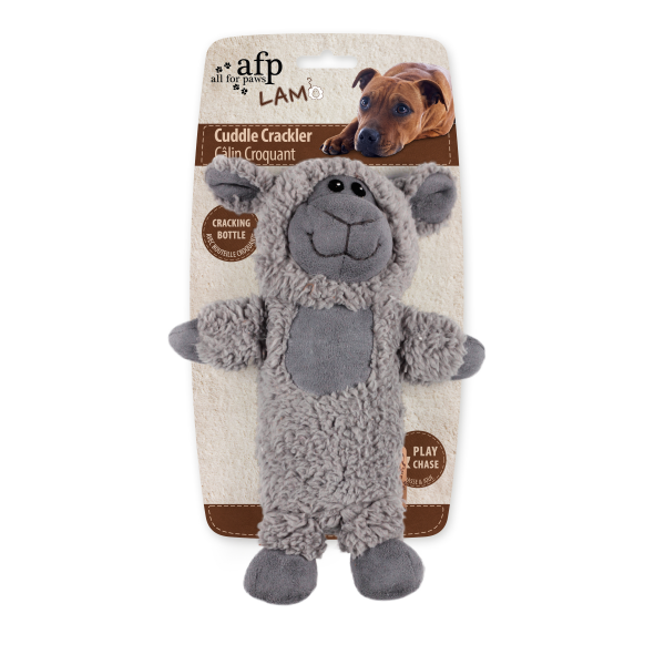 Cuddle Crackle Bottle Sheep 28x19cm