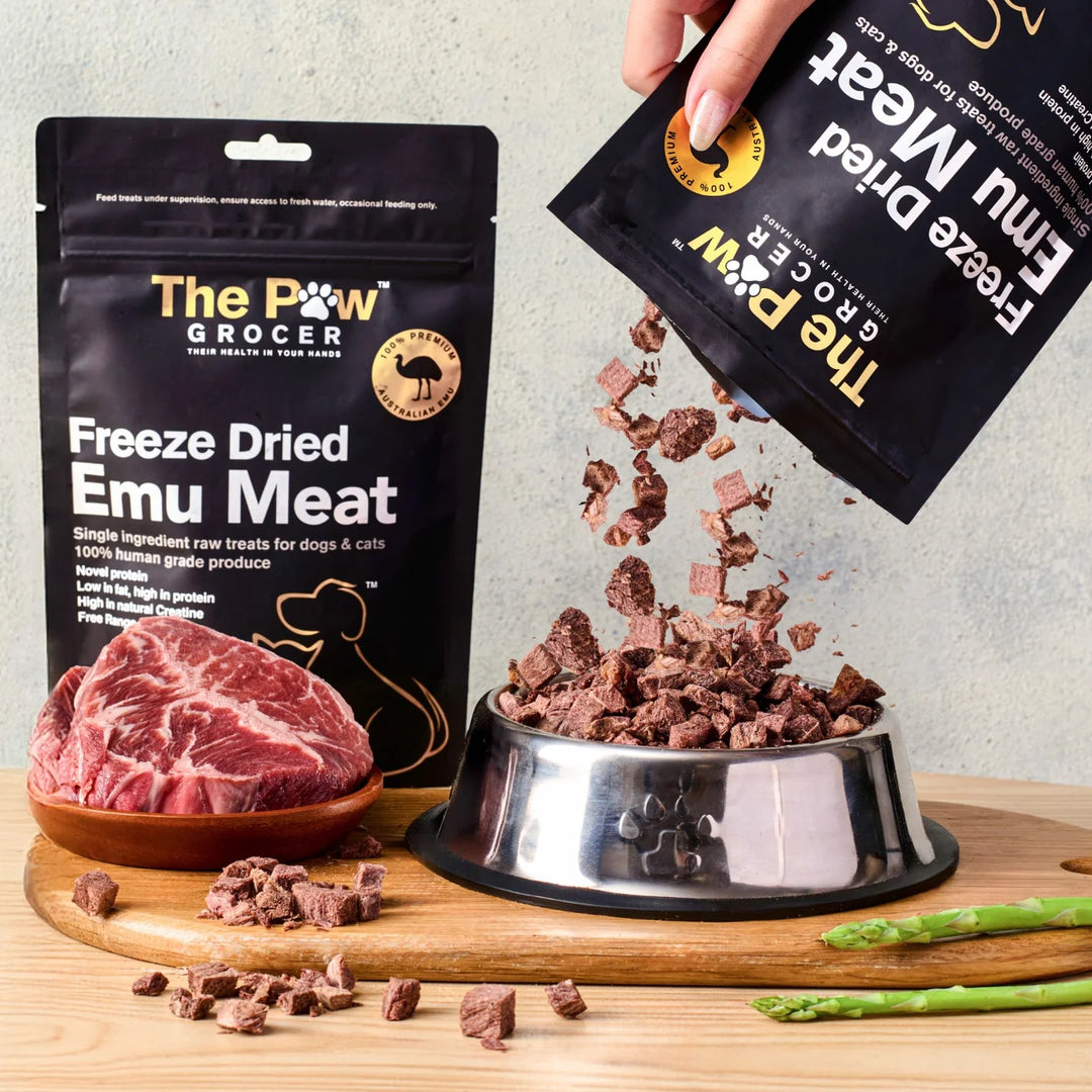 The Paw Grocer Freeze Dried Emu Treats for Dogs & Cats
