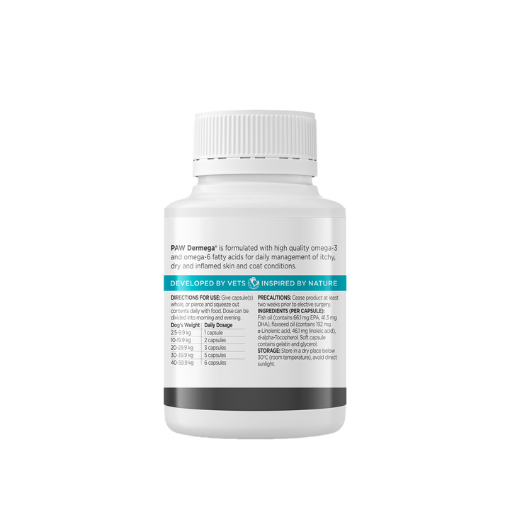 Paw Dermega Omega Oil Capsules