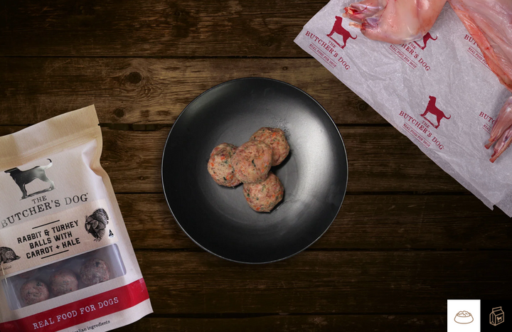 Rabbit & Turkey Balls w/ Carrot & Kale 12x40g