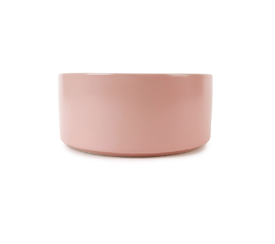 Zen Ceramic Single Stand & Bowl 850ml Pink