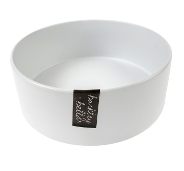 Zen Ceramic Single Stand & Bowl 850ml White