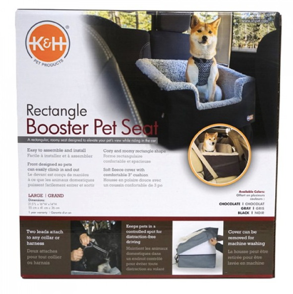 K&H Rectangle Pet Booster Seat 54x54cm