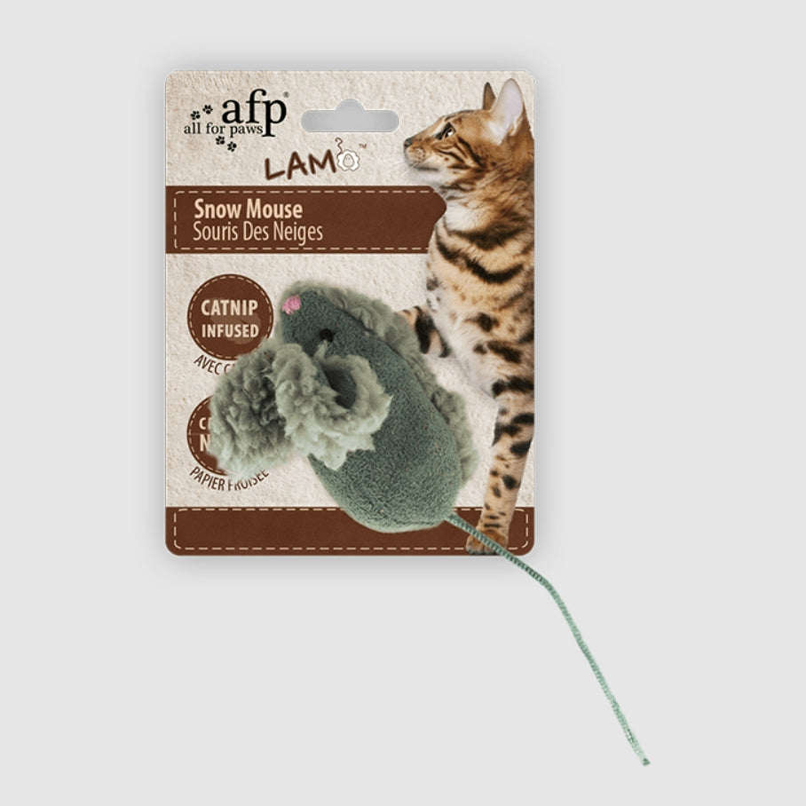 Snow Mouse Cat Toy 5.5cm
