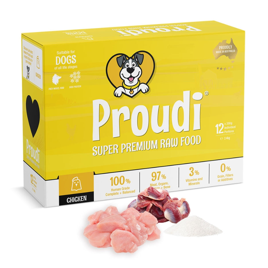 Proudi Dog Range 2.4kg (12x200g)