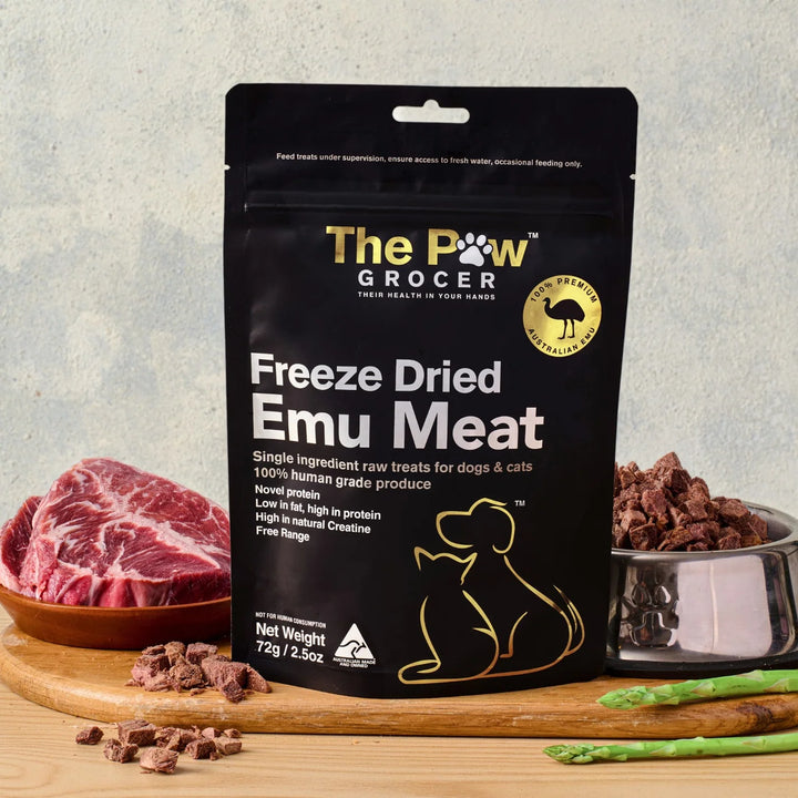 The Paw Grocer Freeze Dried Emu Treats for Dogs & Cats