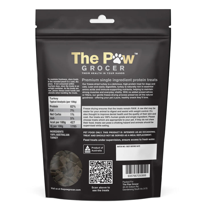 The Paw Grocer Freeze Dried Turkey Treats for Dogs & Cats