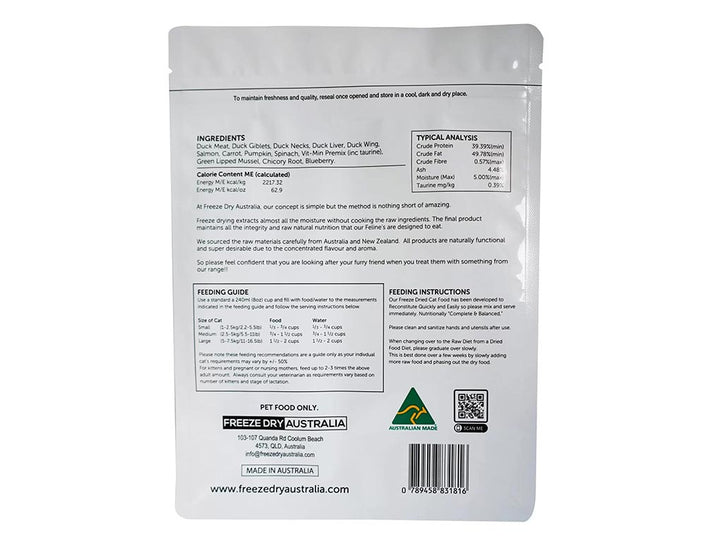 Freeze Dry Australia Freeze Dried Raw Cat Food