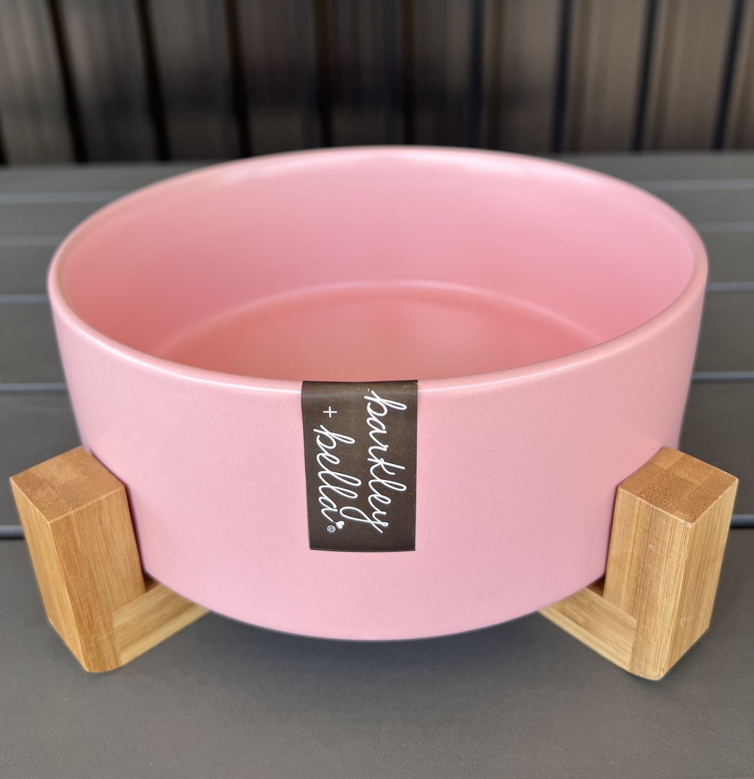 Zen Ceramic Single Stand & Bowl 1.8L Pink