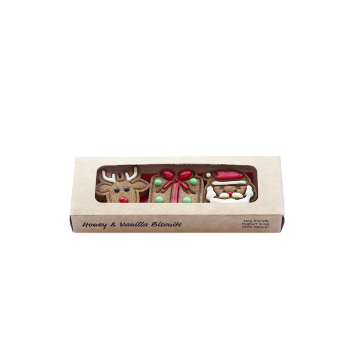 Xmas Gift Trio - Deer, Gift & Santa