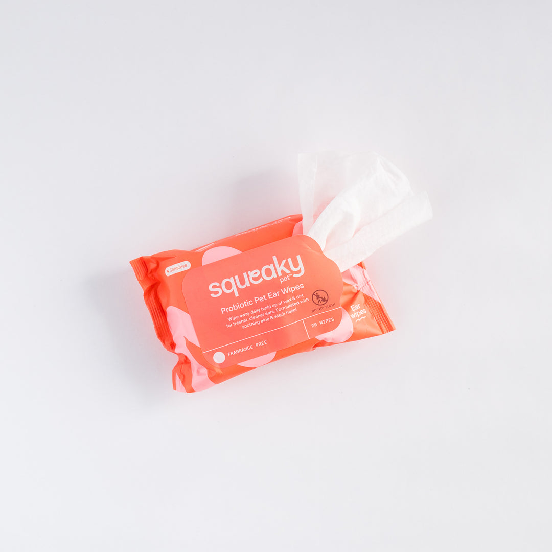Squeaky Pet Probiotic Ear Wipes 20pk