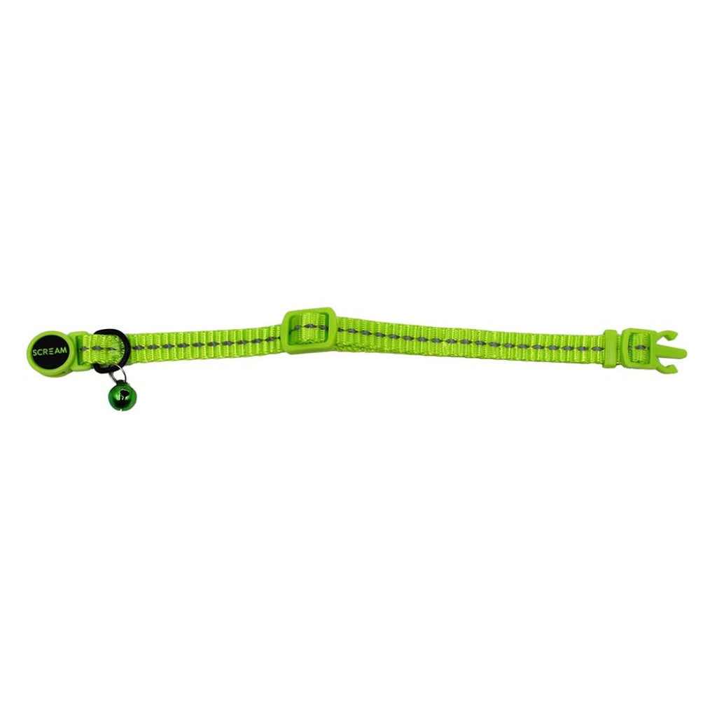 Scream Reflective Break-Away Nylon Cat Collar 19-31cm