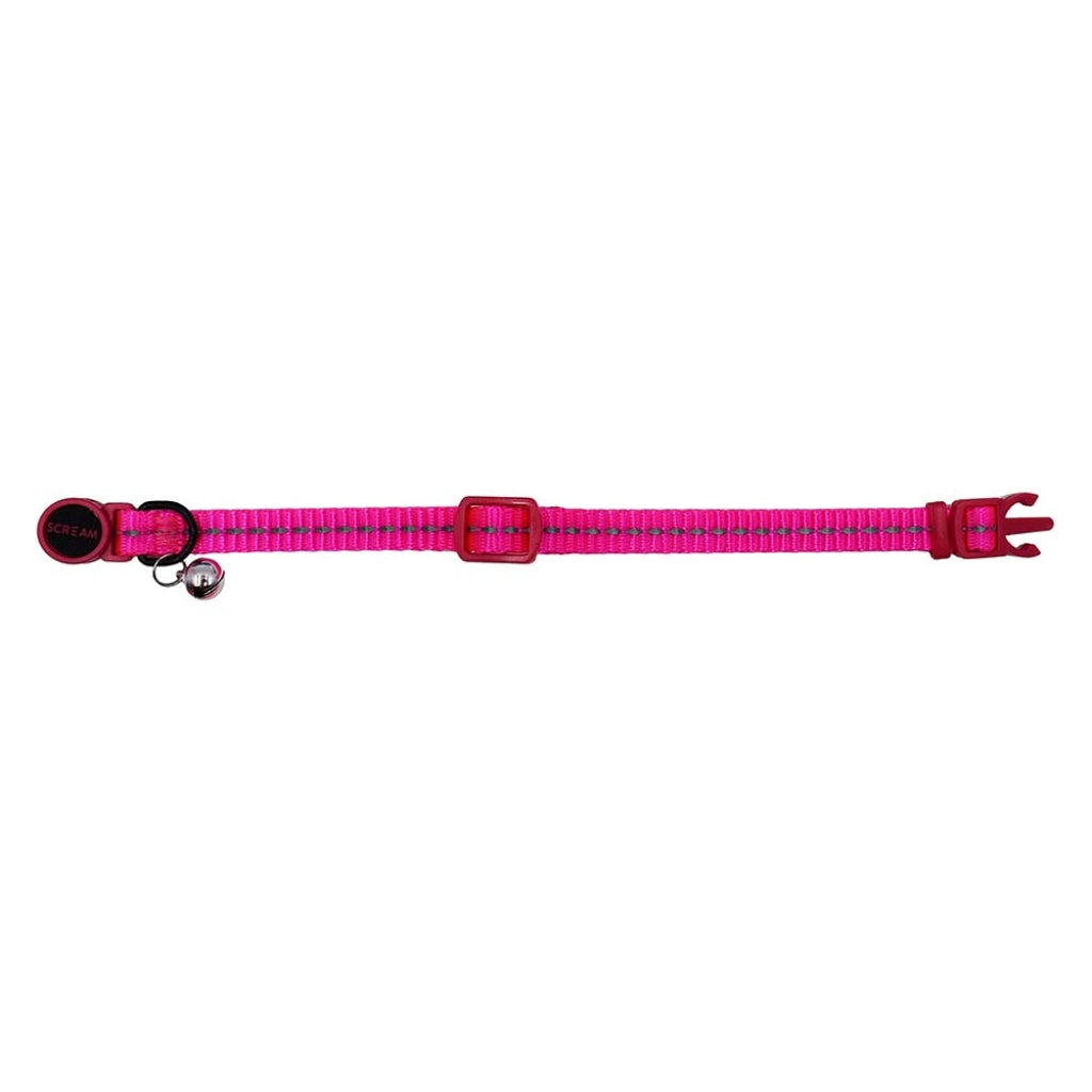 Scream Reflective Break-Away Nylon Cat Collar 19-31cm
