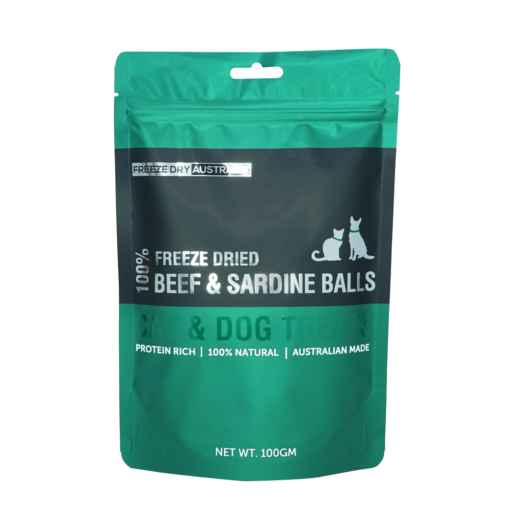 Freeze Dried Beef & Sardine Balls 100g