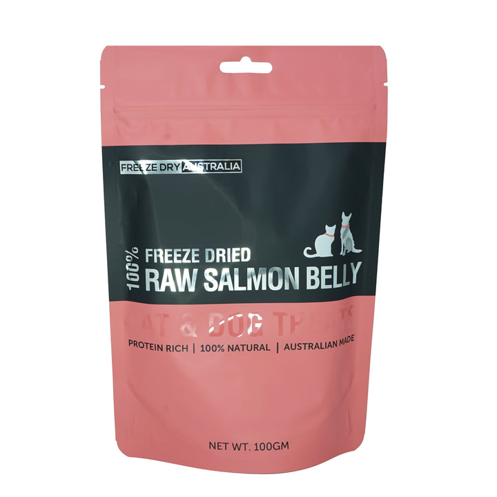 Freeze Dried Salmon Bellies 100g