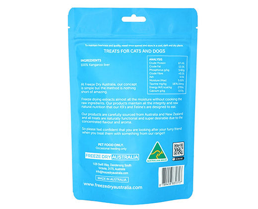 Freeze Dried Kangaroo Liver 100g