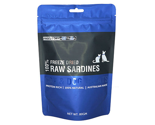 Freeze Dried Whole Sardines 80g