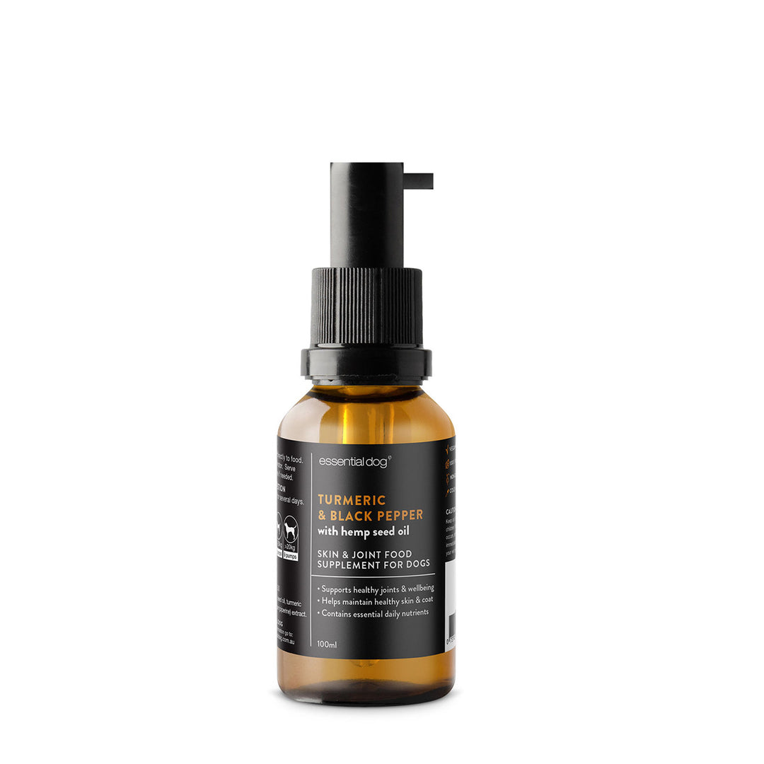 Essential Dog Hemp Seed Oil + Turmeric & Black Pepper 100ml